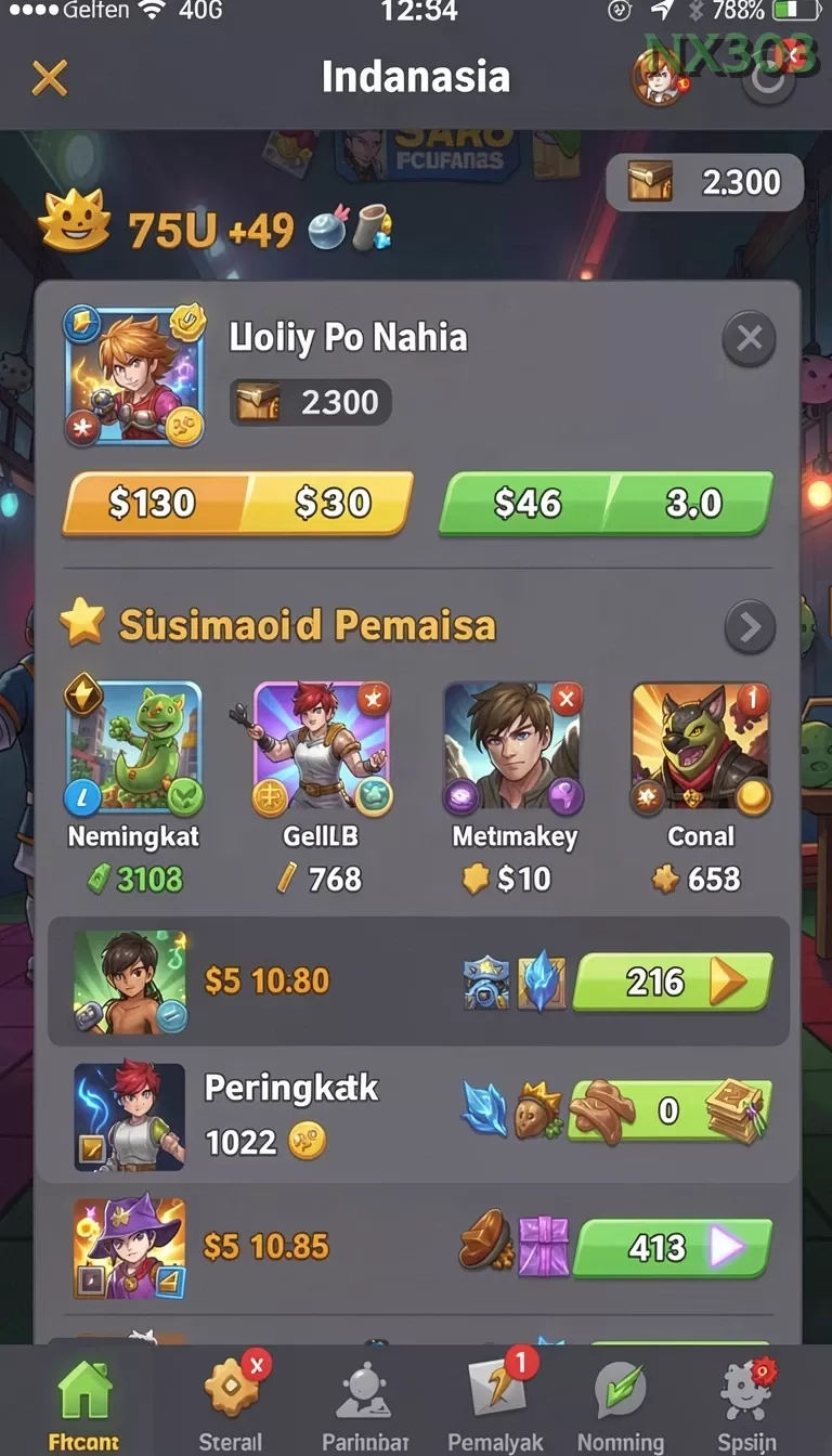 Cuplikan layar TALAS89 — pengaturan akun