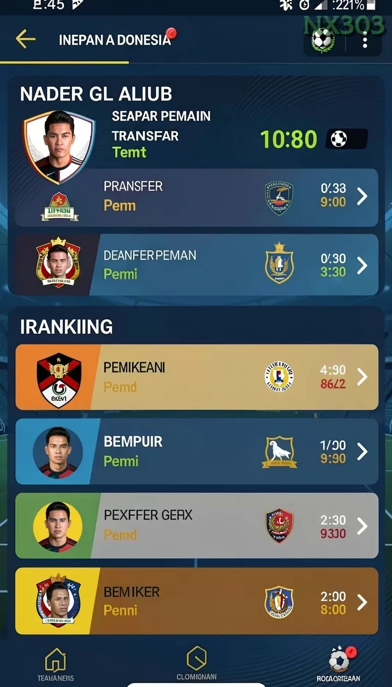 Cuplikan layar AA666 — halaman utama
